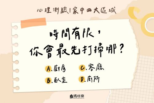 時間有限，你會先打掃哪?